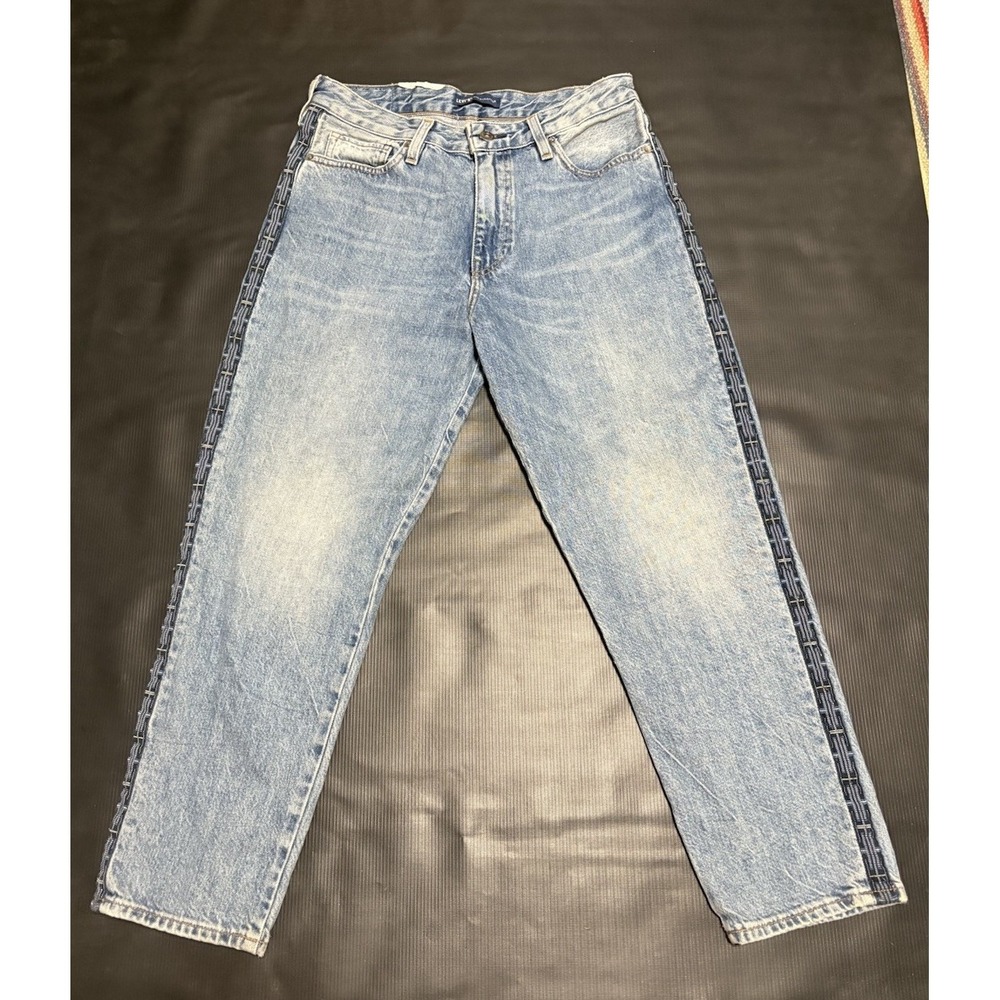NWT Levi's Big E Draft Taper Mid Rise Cropped Jeans Premium denim Y2K Sz 30 Boho - Picture 2 of 7